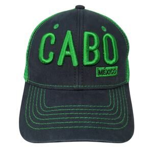 Cabo Mexico Snapback Trucker Cap Multicolor OS Adjustable Mesh Back Explosion